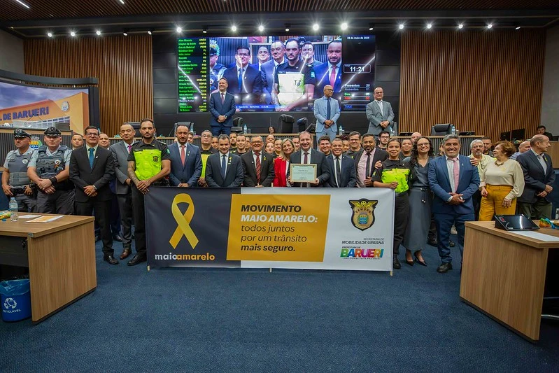 Câmara recebe lançamento da campanha ‘Maio Amarelo’