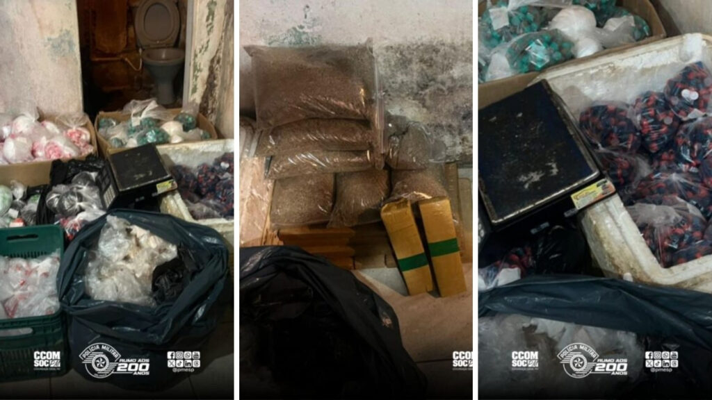 Polícia Militar faz apreensão recorde de drogas na Zona Sul de São Paulo