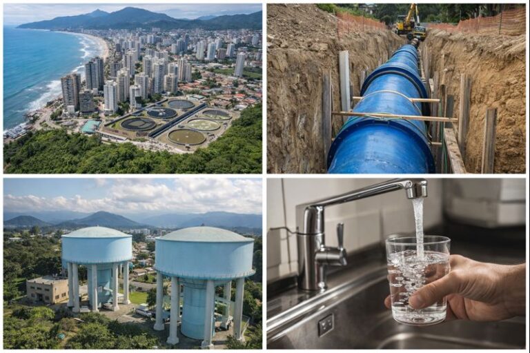 Governo de SP investe R$ 7,5 bilhões em saneamento na Baixada Santista