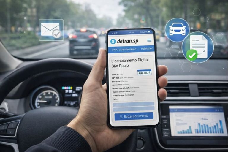 Detran-SP libera licenciamento 2026 de forma antecipada para veículos em São Paulo