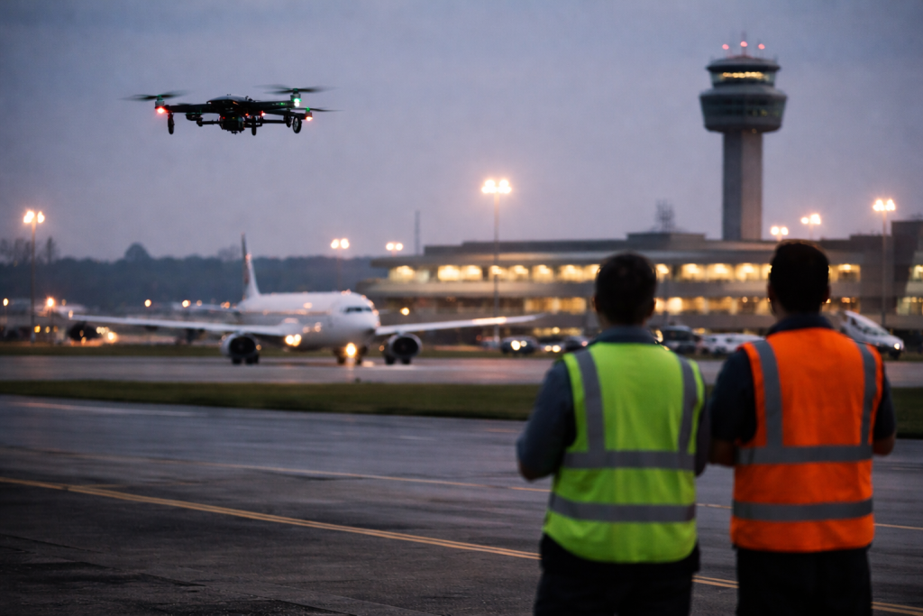 Drones fecham Aeroporto de Guarulhos por 3 horas e afetam ao menos 40 voos em SP