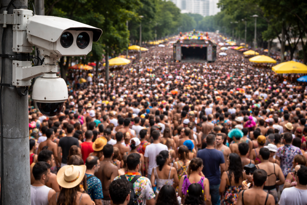 Carnaval de SP é monitorado por 40 mil câmeras com reconhecimento facial e divide opiniões entre foliões