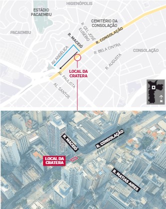 Nunes culpa Enel por cratera na Consolação; empresa e Comgás negam falhas